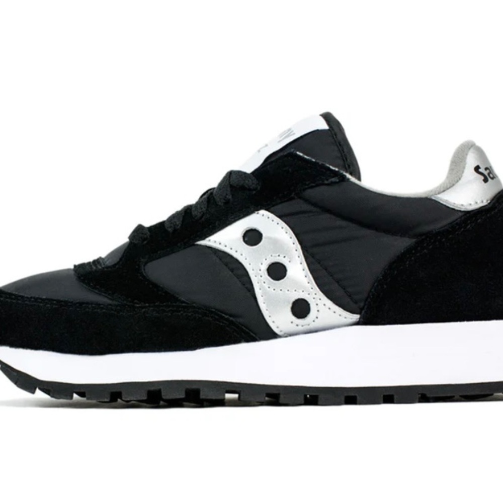 NIB Saucony Jazz Original Vintage Black & Silver Sneakers size 8.5 - Picture 2 of 6